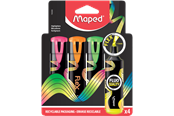 Skriv- och ritverktyg - Maped Fluopeps Flex highlighters set 4 ass. - 740300