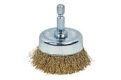 Borr & Bits - Makita 50MM BRASS COATED WIRE CUP BRUSH - D-73617