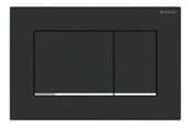 Installationssystem - Geberit SIGMA30 betjeningsplade dobbeltskyl sort - 115.883.14.1