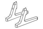 Väggfäste, AV-Möbel - LG ST-653T - stand - for LCD display - Max - recommended for 65" - ST-653.AL