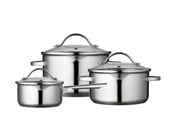 Grytor - Funktion Pot set with lid 6 pieces 18/8 steel - 200168