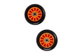 Utomhuslek - My Hood Set of Wheels 100 mm - Orange/Black - 505083