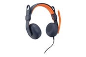 Hörlurar / Headset - Logitech Zone Learn Wired On-Ear Headset for Learners 3.5mm AUX - headphones with mic - replacement - 981-001372