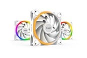 Chassi fläkt - be quiet! LIGHT WINGS 120mm PWM - triple pack - Chassi fläkt - 120mm - Vit med RGB-ljus - 22 dBA - BL100