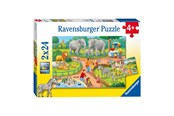 Pusselspel - Ravensburger Puzzle A Day at the Zoo 2x24st. Golv - 78134