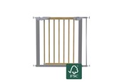 Babyvård - BabyDan Avantgarde säkerhetsgrind, barngrind med 1 förlängning, silver, 77,5-84,4 cm - 501063