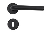 Fästen & gångjärn  - Home>it Door Handle With L-handle 19 mm  Matte Black - 13334