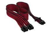 Strömkabel (intern) - Corsair Premium individually sleeved 12VHPWR - Svart / Röd - CP-8920334
