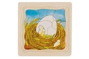 Pusselspel - Goki Wooden Layer Puzzle - Kip Trä - 57521