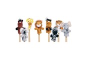 Docka, bamse och tillbehör - Goki Finger Puppet Wild Animals set of 8 - 15125