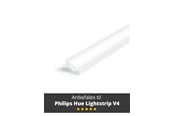 Smarta Hem - Light Solutions Aluminiumsprofil - Model C til Philips Hue og WiZ - Hvid - 5714255008081