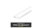 Smarta Hem - Light Solutions Aluminiumsprofil - Model G til Philips Hue og WiZ - Hvid - 5714255008111