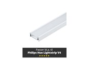 Smarta Hem - Light Solutions Aluminiumsprofil - Model S til Philips Hue og WiZ - Hvid - 5714255008050