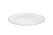 Bordsdukning - Pillivuyt Plate flat Vienne Plissé 22 cm White/Platinum - 18403