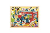 Pusselspel - Goki Wooden Jigsaw Puzzle - Fire Brigade 48pcs. Trä - 57527