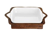 Kökstillbehör - Pillivuyt Basket rectangular 34 x 25 cm Light/Dark brown Nito wicker - 22392