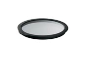 Kökstillbehör - Rösle Glass lid 24 cm Clear/Black Glass/Silicone - 22557