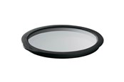 Kökstillbehör - Rösle Glass lid 28 cm Clear/Black Glass/Silicone - 22558