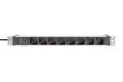 Strömkabel (extern) - DIGITUS 8-Port - 1U - Aluminum PDU (Italian Outlets) - DN-95410-IT