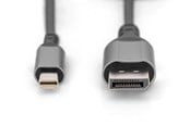 Displaykabel - DIGITUS 8K DisplayPort 1.4 Connection Cable - DB-340106-020-S