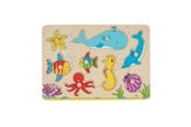 Pusselspel - Goki Stud Puzzle Underwater World 8pcs. Trä - 57953