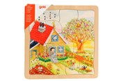 Pusselspel - Goki 4-layer Puzzle Seasons 54pcs. Trä - 57684