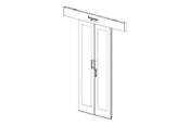 Rack chassis - APC HyperPod Door Dual Sliding Doors - FS-DR-1001-B