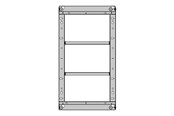Väggfäste, AV-Möbel - Multibrackets M Pro - mounting kit - black - Max 160 kg - recommended for 75" - 7350105215339