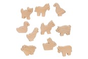 Träleksaker - Goki Wooden Farm Animals 10pcs. - 53871