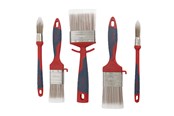 Målarfärg - Work>it Brushes in Sets of 2 Round and 3 Flat - 38484