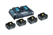 Akku & Charger - Makita battery charger - with battery - 4 - Li-Ion - 199483-0