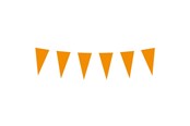 Leksaker - Boland Paper Flag Line Orange 10mtr. - 61814