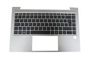 Tangentbord - HP - notebook replacement keyboard - Nordic - with top cover - Laptop tagentbord - till ersättning - Nordisk - Silver - M23769-DH1