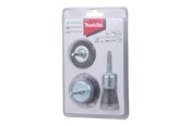 Sticksågar - Makita Wire Brush Set - for steel paint rust coating - 3 pieces - D-66070