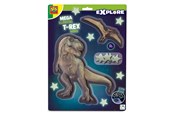 Barnrummet - SES Creative Mega Glowing T-Rex World Wall Stickers - 25129