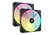 Chassi fläkt - Corsair iCUE LINK QX140 RGB Starter Kit - Black - Chassi fläkt - 140mm - Svart med RGB LED - 37 dBA - CO-9051004-WW