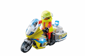 Figure - Playmobil Akutläkare på motorcykel med blinkande ljus - 71205