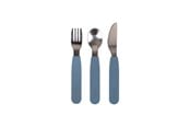Babyvård - Filibabba Silicone cutlery set - Powder Blue - FI-02289