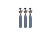 Babyvård - Filibabba Silicone spoons 3-pack - Powder blue - FI-SI016
