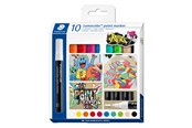 Skriv- och ritverktyg - Staedtler Paint marker Lumocolor 2.4mm 10pcs - 349 C10