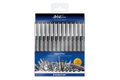 Skriv- och ritverktyg - Staedtler Fineliner pigment liner black 12pcs - 308-9 TB12