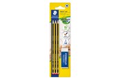 Skriv- och ritverktyg - Staedtler Pencil Noris + eraser bc 100% PEFC - 120 R BK3D