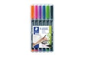 Skriv- och ritverktyg - Staedtler Universal pen Lumocolor perm F 6pcs - 318 WP6-1