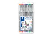 Skriv- och ritverktyg - Staedtler Fineliner pigment lin. 0.3mm 6 col. - 30803-SSB6