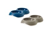 Hundar - Savic Delice 2x0.2 L Double Feeding Bowl Assorted Colours - H2034