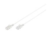 Nätverkskabel - DIGITUS Slim - patch cable - 3 m - grey - Grå - 3m - DK-1617-030S