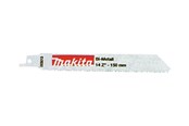 Reciprocating saw - Makita saber saw blade - for metal aluminium stainless steel non-ferrous metal steel pipes steel profiles iron solid material - 5 pieces - P-04911