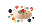 Träleksaker - Goki Wooden Marble Pot with Marbles - 63947