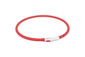 Hundar - Trixie USB Flash Light Ring XS–XL: 70 cm/ø 10 mm. Red - TX12643