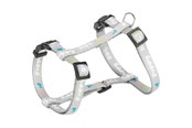 Hundar - Trixie Junior Puppy H-Harness with Lead M-L: 27-45cm/10mm 2m. light grey - TX15350
